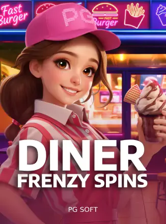 ไอคอนเกมสล็อตร้านอาหารจานด่วน Diner Frenzy Spins ในคู่มือ tmb66